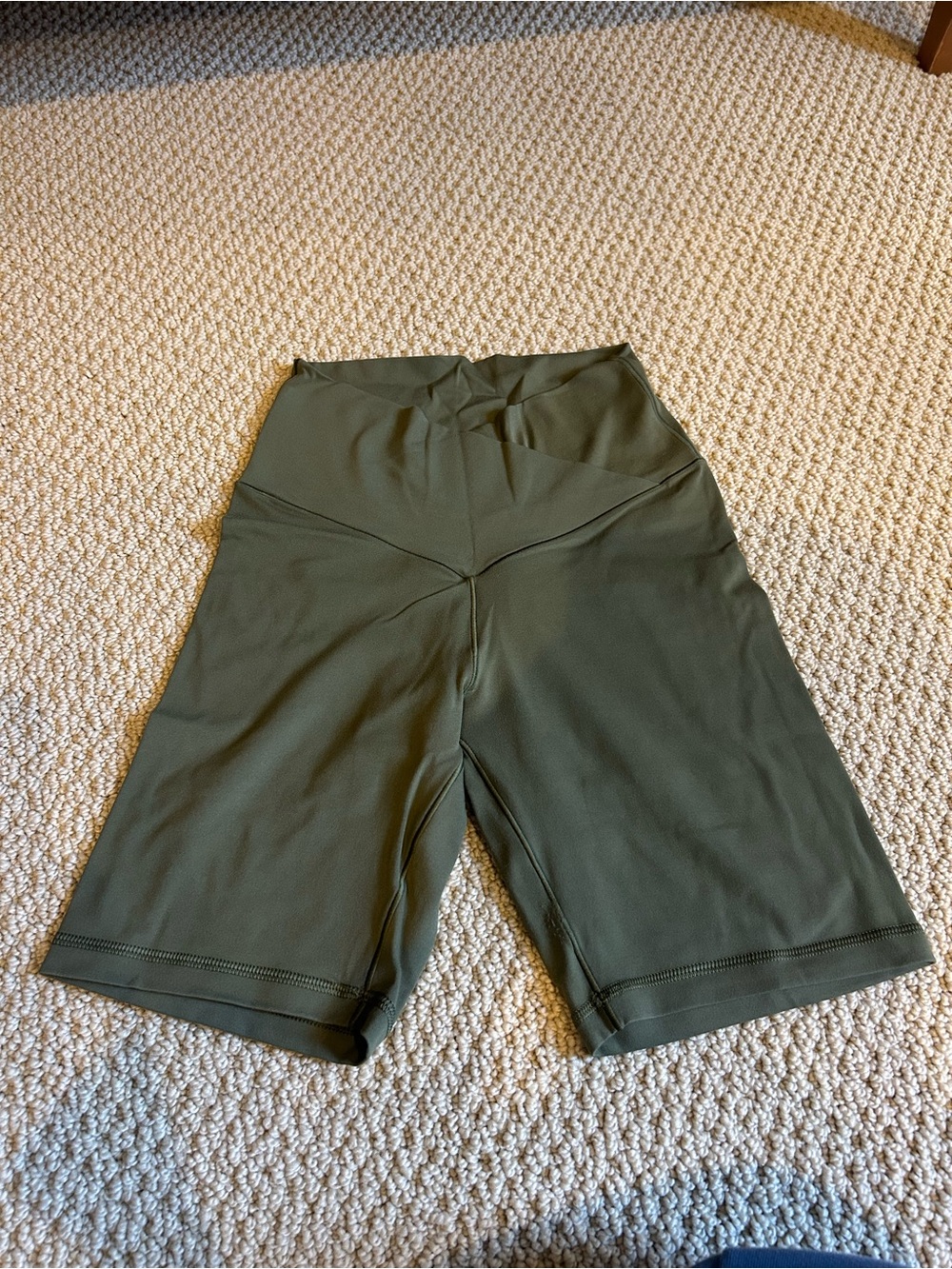 Aerie Crossover Olive Green Biker Shorts